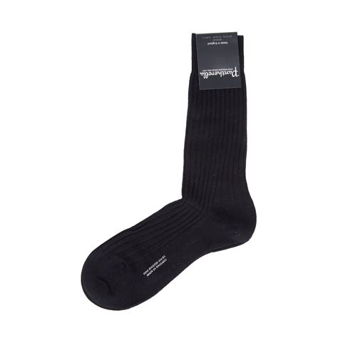 Pantherella Black Merino Wool Dress Socks Mitchell Stores