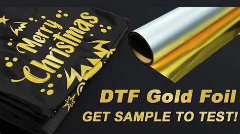 Dtf Gold Foil 60cm 30cm Roll Dtf Pet Film 30cm 33cmfor Dtf Printer