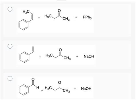 Solved What Starting Materials Will Give The Product