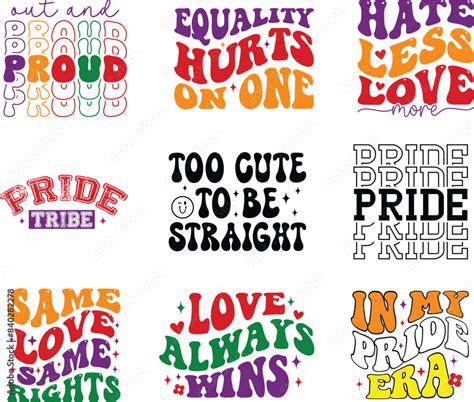 Retro Pride Day Svg Bundle Pride Day Svg Gay Pride Svg Lgbtq Svg