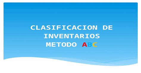 Pptx Clasificacion De Inventarios Metodo Abc Dokumentips Porn Sex Picture