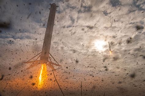 The close-up view of two Falcon rockets landing is as majestic as you ...