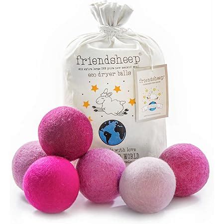 Amazon Friendsheep Wool Dryer Balls 6 Pack XL Organic Premium