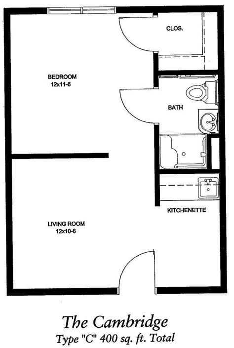 26 Best 400 Sq Ft Floorplan Images On Pinterest Small House Floor