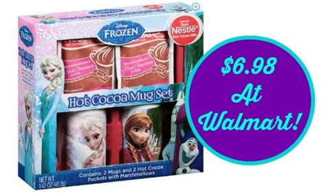 Walmart Deal Disney Frozen Hot Cocoa Mug Set 6 98 Southern Savers