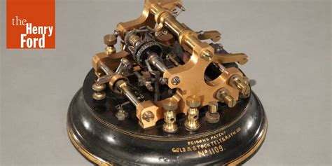 Patent Model Of Edisons Printing Telegraph Improvement 1872 The