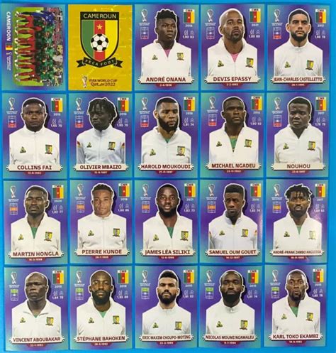 Panini World Cup Qatar Team Ghana Complete Gha Gha Figure