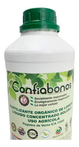 Fertilizante Humus De Lombriz Liquido 1 Litro Orgánico Cuotas sin interés