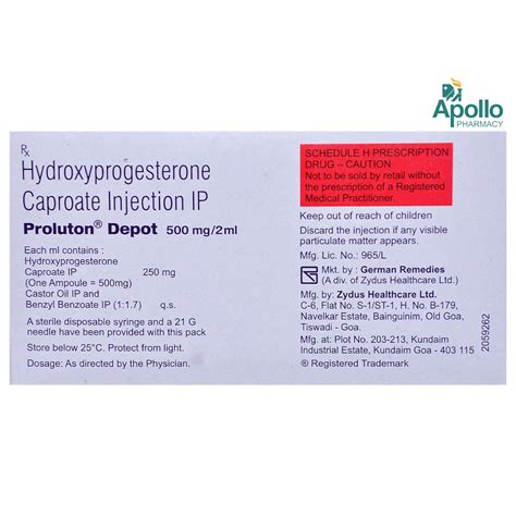 Proluton Depot Injection 2 Ml Price Uses Side Effects Composition