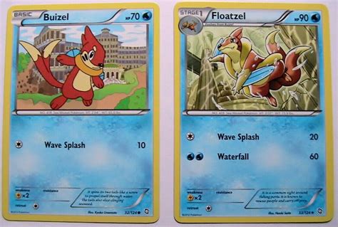 Buizel 32 124 Floatzel 33 124 Dragons Exalted 2 Pokemon Card X2 NM EBay