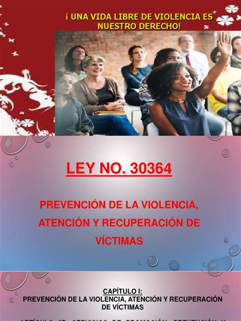 Ley 30364 Pdf La Violencia Contra Las Mujeres Castigos