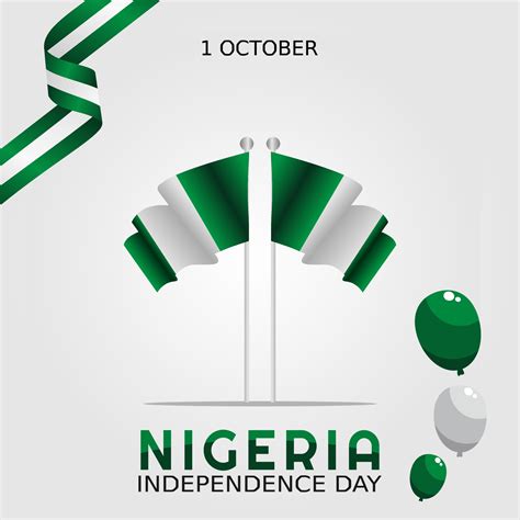 Independence Day Of Nigeria Vector Lllustration 5348695 Vector Art At