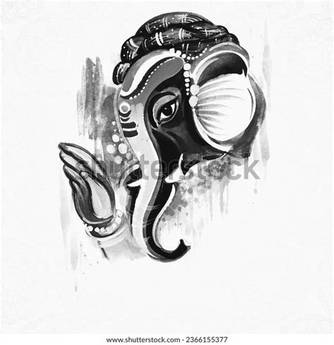 Ganesha Painting Black White Stock Photos and Pictures - 149 Images ...