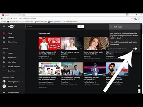 How To Enable YouTube Dark Mode Chrome,Youtube dark mode,dark mode youtube,how to activate dark ...