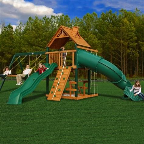 Gorilla Playsets Blue Ridge Mountaineer Wood Swing Set - Contemporary - Outdoor Playsets - by ...