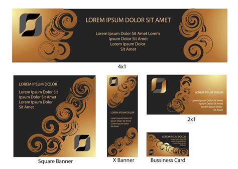 Gold Luxury elegant company banner backdrop advertisement corporate set ...