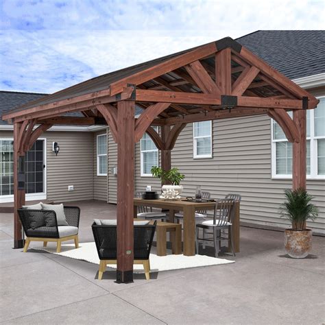 12x12 Arlington Gazebo With Electric Backyard Discovery