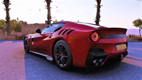 Forza Horizon 5 Ferrari F12tdf 2015 Car Show Speed Jump Crash Test