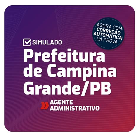 Prefeitura De Campina Grande PB Simulado Agente Administrativo