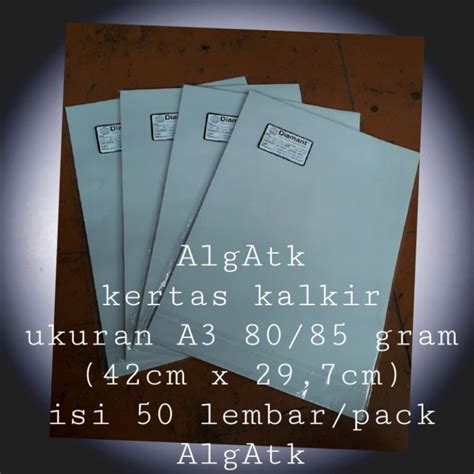 Jual Kertas Kalkir A3 Diamant 80 85gsm Shopee Indonesia