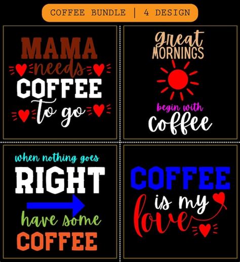 Kaffee Svg Bundle Kaffee Svg Datei Kaffee Svg Cricut Kaffee Typografie