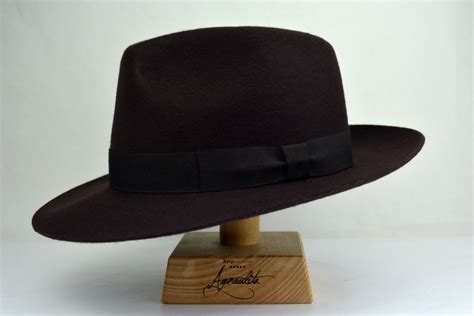 Fedora The Senator Chocolate Brown Wide Brim Hat Men Etsy