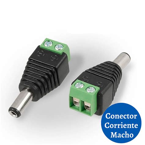 Conector Plug Dc Corriente Macho 2 1 Mm 12v X Unidad Detoditonline