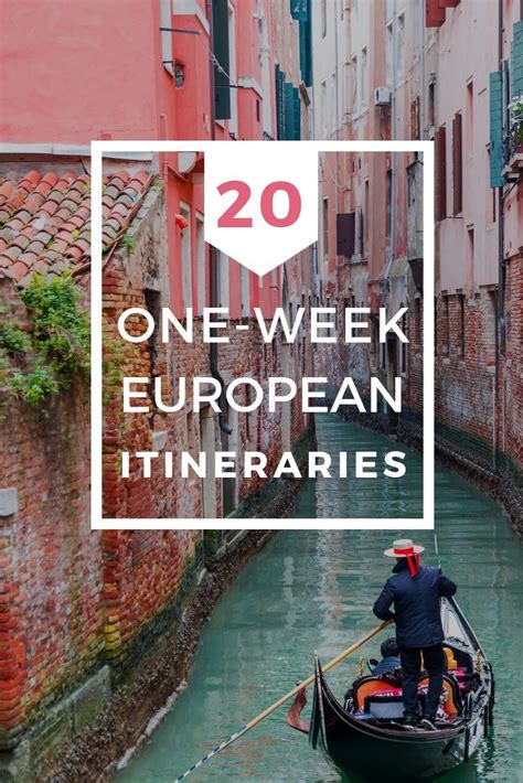 20 Dreamy European Itineraries For One Week Europe Trip Itinerary