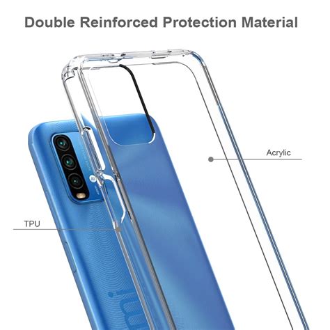 For Xiaomi Poco M3 Redmi 9t Shockproof Scratchproof Tpu Acrylic