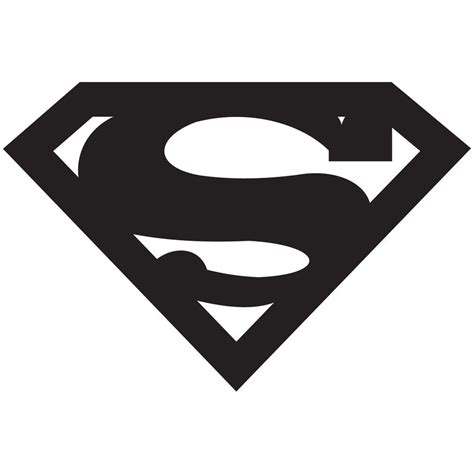 √ White Superman Logo