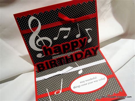 Creations By Patti Musical Birthday Card