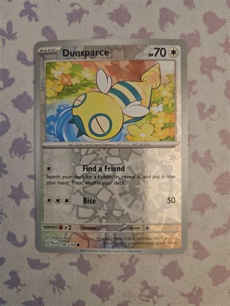 Dunsparce Paldea Evolved Reverse Holo Pokemon Nm Ebay