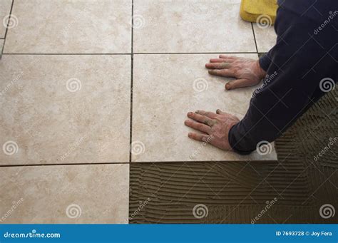 Ceramic Tile Installation stock photo. Image of improvement - 7693728