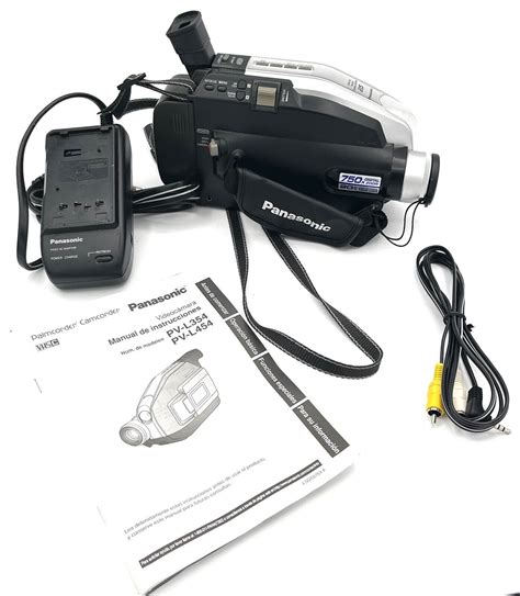 Panasonic Palmcorder Pv L454d W Box Battery Charger Power Cord And Manual