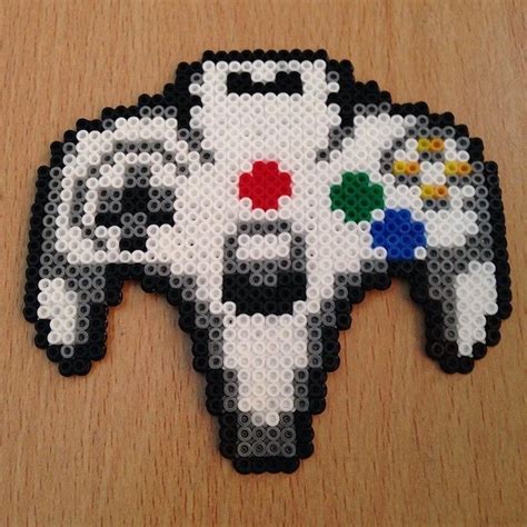 Controller Nintendo64 Hama Perler Beads By Dragoneyes00 Perler Bead Art Perler Patterns Hama