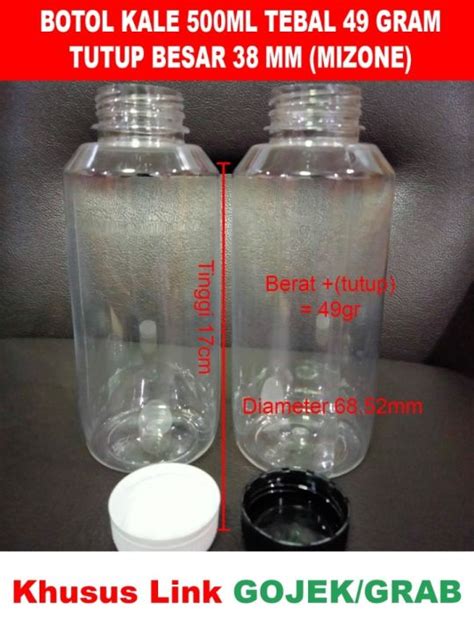 Botol Kale Ml Gram Tebal Plastik Pet Ml Link Gojek Grab