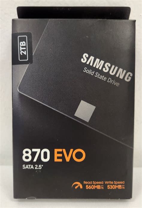 Samsung Electronics 870 Evo 2tb 2 5 Inch Sata Iii Internal Ssd Mz 77e2t0b Am For Sale