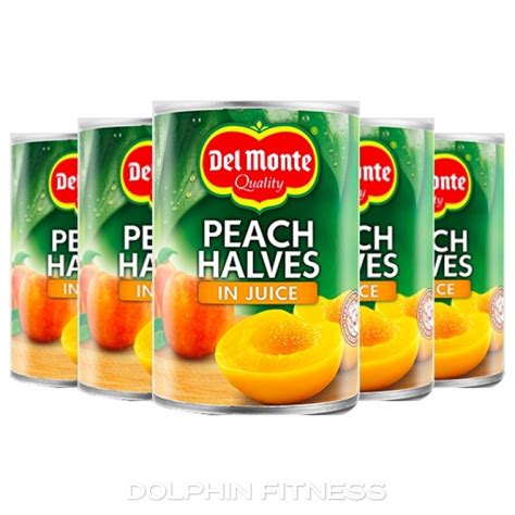 Del Monte Peach Halves In Juice 12 X 415g