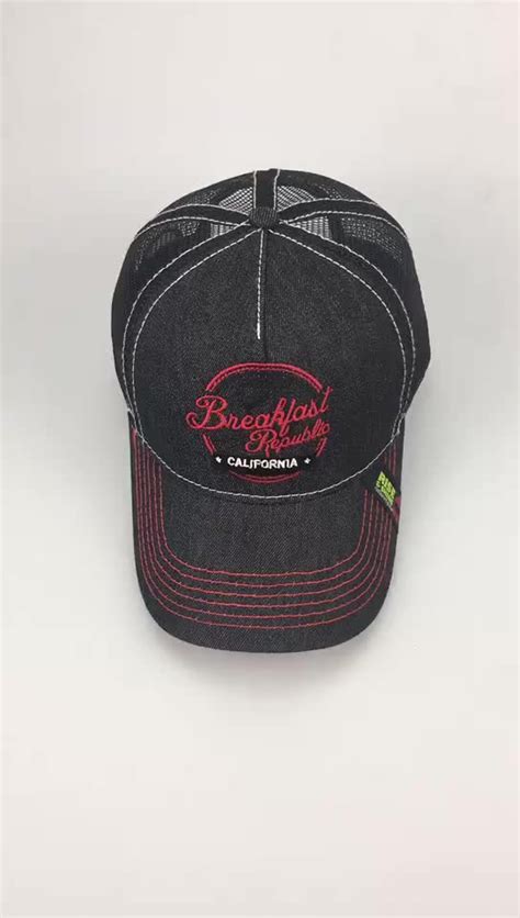 Embroidery 5-panel Hat Mesh Trucker Caps Customize Promotional Men ...