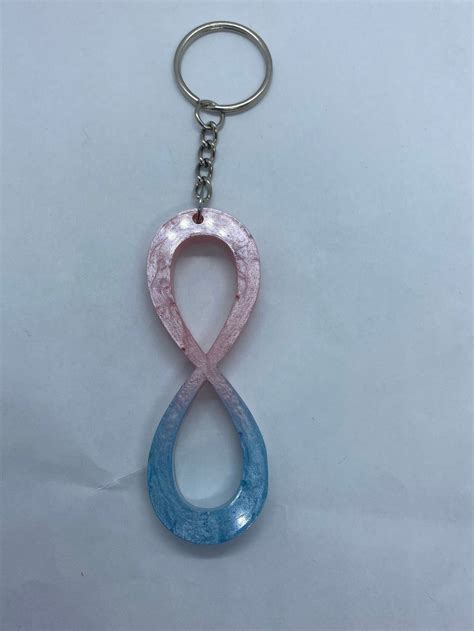 Símbolo Infinito Rosa Y Azul Aceptación Del Autismo Etsy