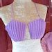 Crochet Seashell Sexy Bikini Tops Halter Handmade Summer Bikini Top Women Large Cup B Tie Etsy