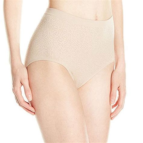 Bali Women S Microfiber Seamless Brief Panty Pack Of Nude Damask Walmart