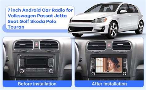 Amazon 2 64G Android 13 Radio De Coche Para VW Passat Jetta Golf