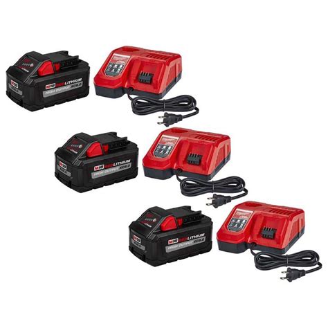 Milwaukee M Volt Lithium Ion High Output Starter Kit With Xc