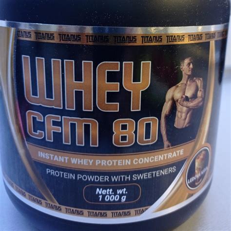 Whey CFM 80 Instant whey protein concentrate Ledová káva Titanus