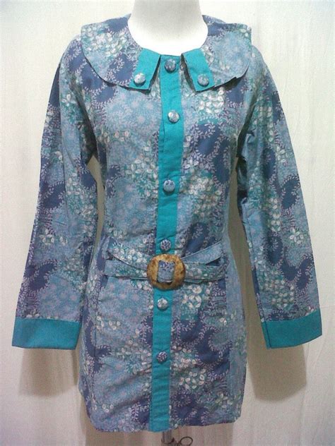 Produsen Blus Kantor Model Sofi Batik Cap Pekalongan Grosir Batik