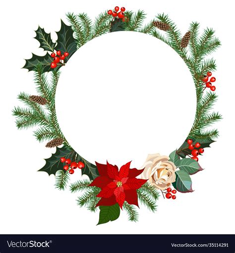 Christmas frame Royalty Free Vector Image - VectorStock