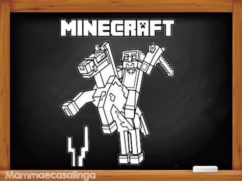 Disegni Minecraft Da Colorare Il Blog Di Mamma E Casalinga