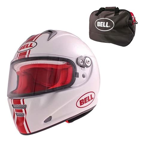 Motorcycle Helmet Bell M5x Daytona White Red Insportline