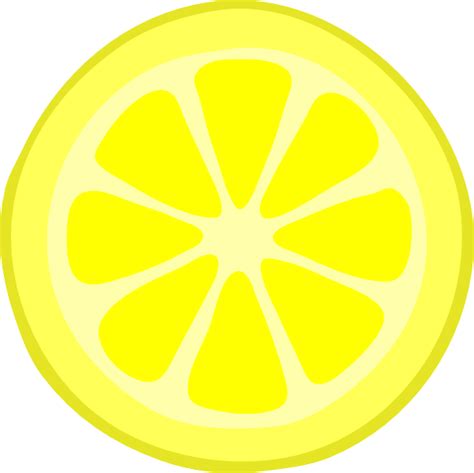 Lemon Slice Clip Art at Clker.com - vector clip art online, royalty ...